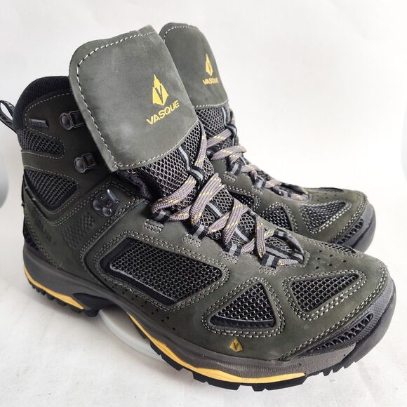 Vasque Mens Hiking Boots Size 11 Breeze 3.0 GTX Gore-Tex Leather Vibram Green - Picture 1 of 14